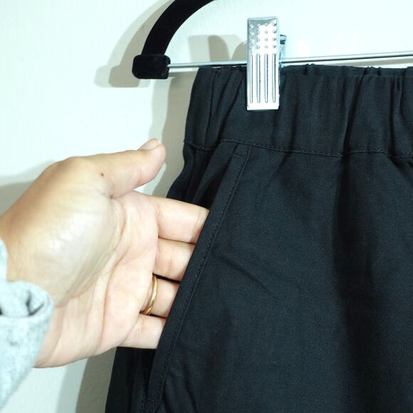 NWT Madewell Black Pull on Cotton Casual Preppy Athletic Shorts Women's Size S - Picture 6 of 11